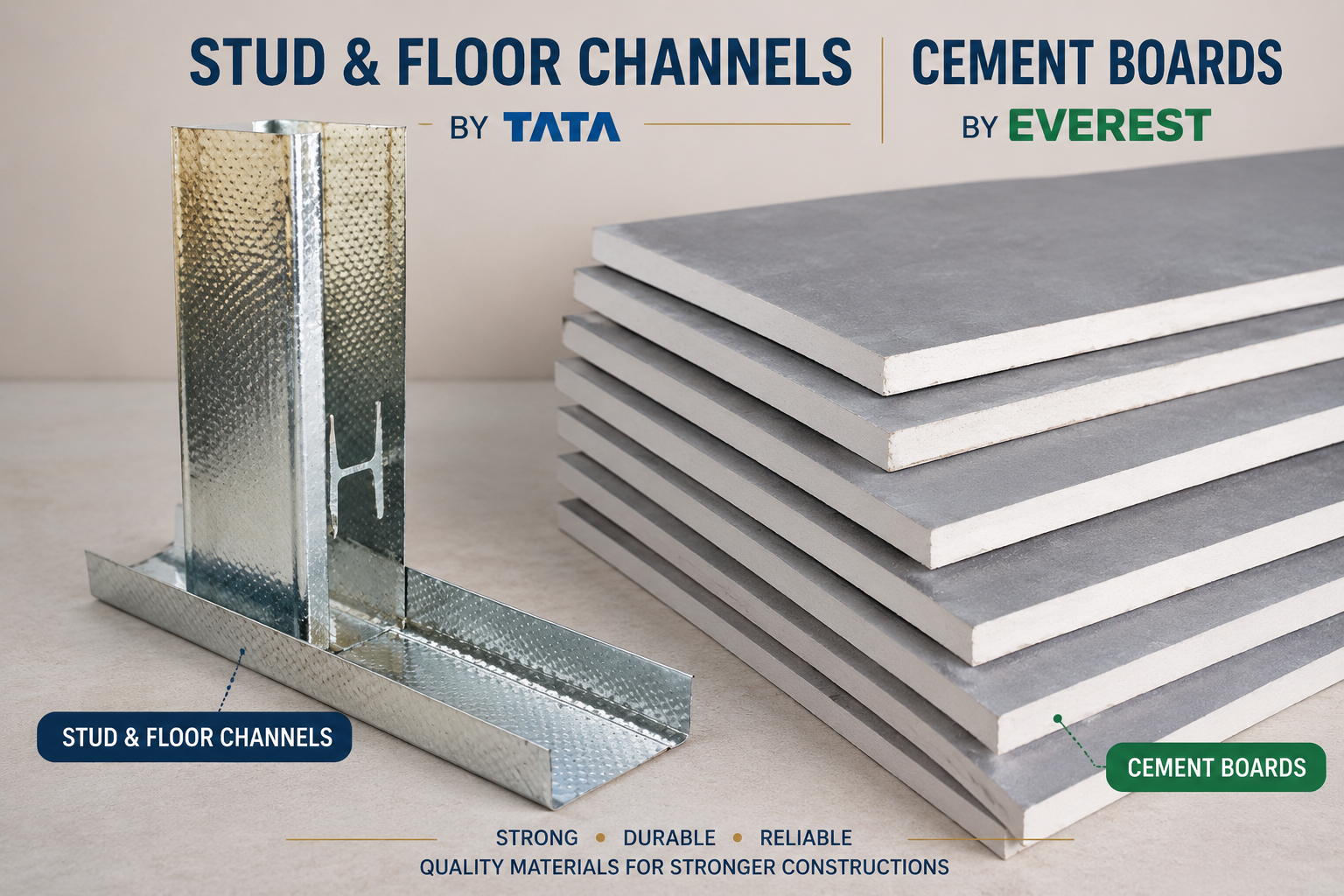 CEMENT BOARDS AND PARTITION SYSTEMS