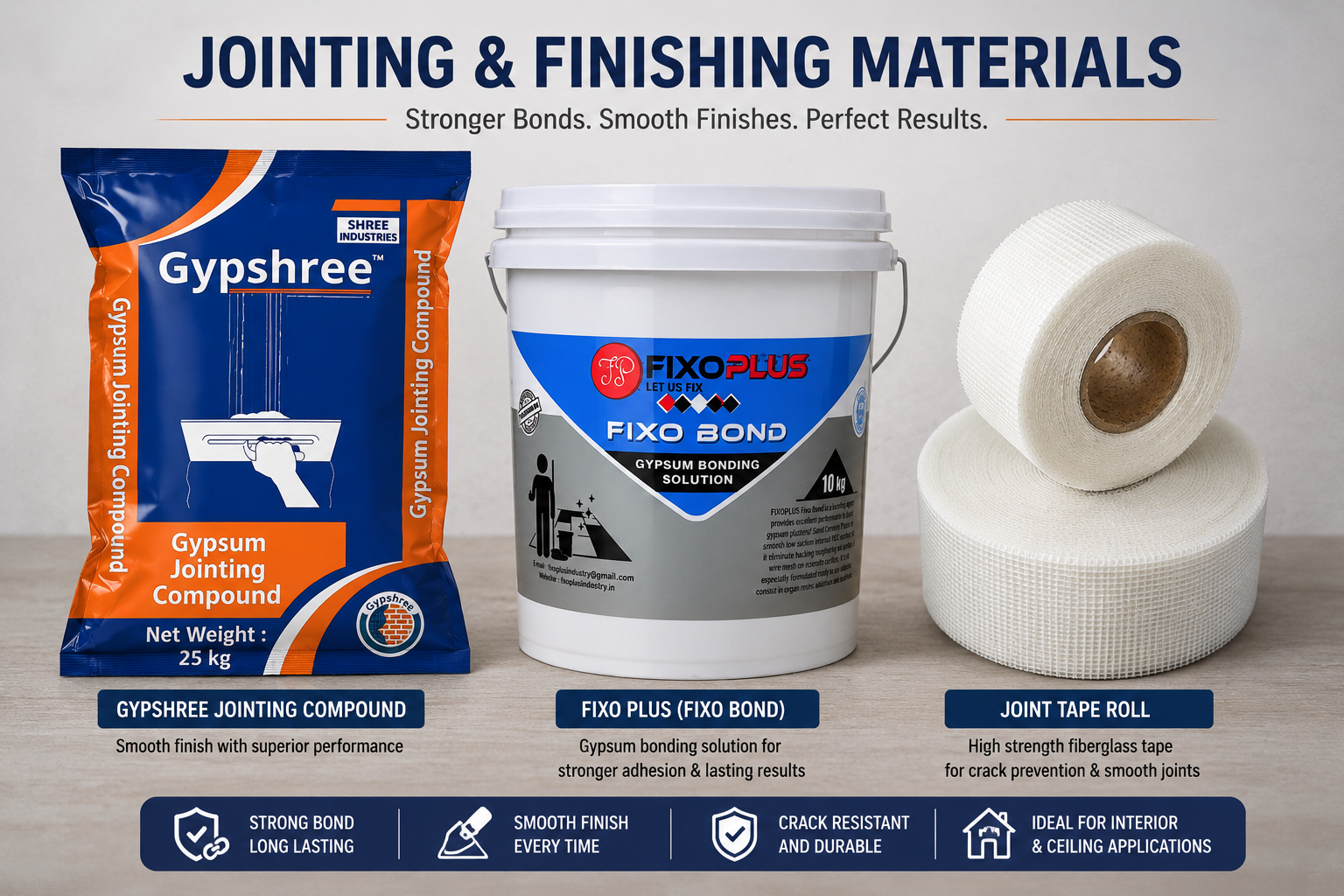 JOINTING AND FINISHING MATERIALS
